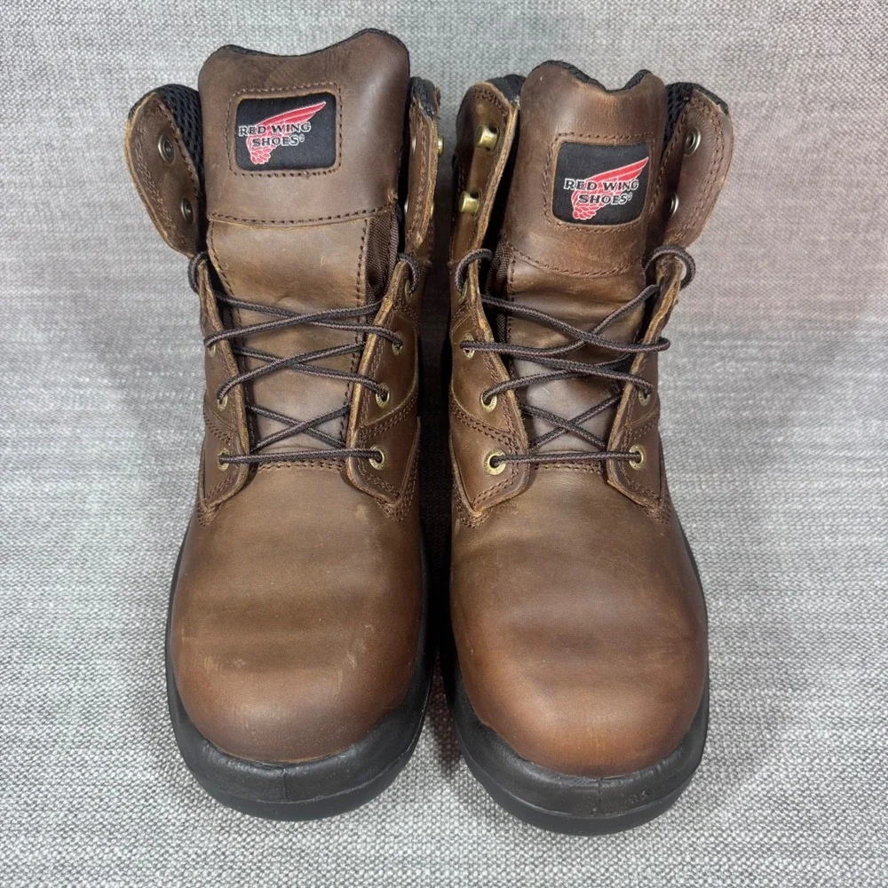 Red Wing FlexBond 6-inch Non Metallic Safety Toe Metguard Work Boots 8.5 D 4421